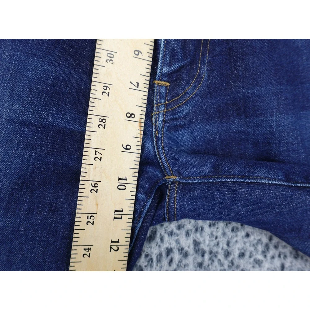 J.Crew 484 Slim Fit Jeans Mens 32x34 Dark Wash Japanese Kurabo Denim Indigo